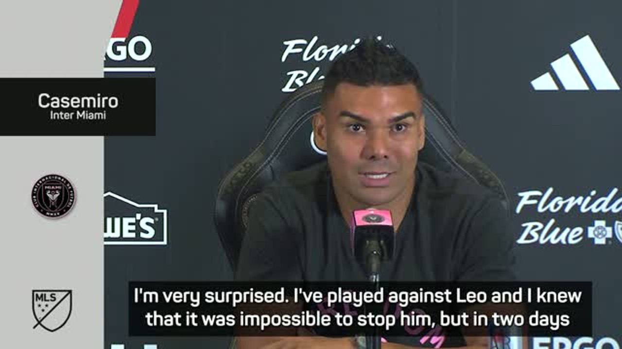 Casemiro finding 39-year-old Messi still 'impossible to stop' at Inter Miami