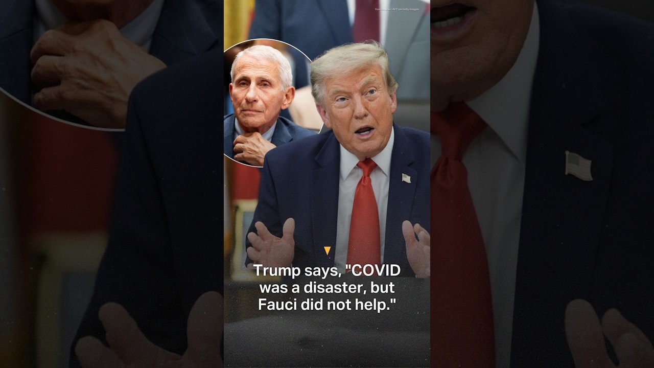 Trump says, "COVID was a disaster, but Fauci did not help"