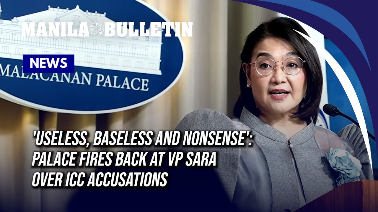 'Baseless, useless and nonsense': Palace fires back at VP Sara over ICC accusations