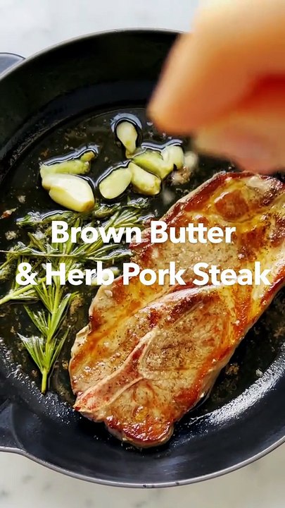 delicious pork steak