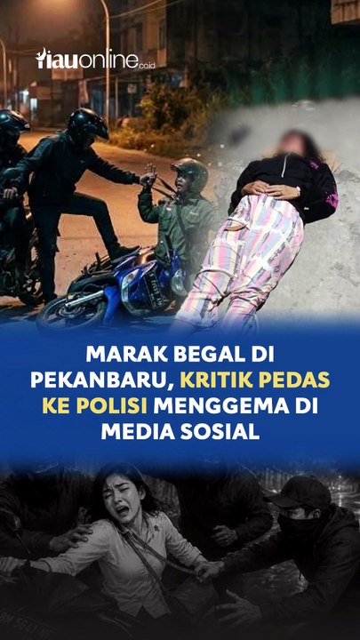 Marak Begal di Pekanbaru, Kritik Pedas ke Polisi Menggema di Media Sosial