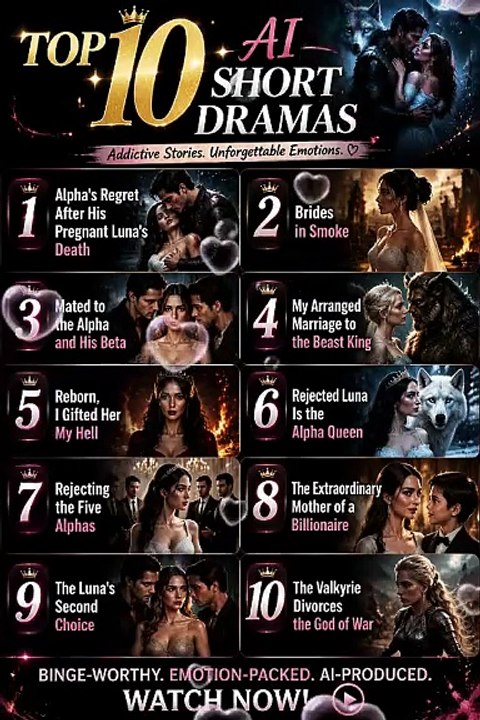 Top 10 AI Short Dramas | AI Characters, Unexpected Twists, and Incredible Storylines 🔥