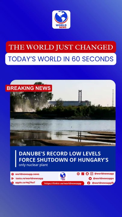 Danube's record low levels force shutdown of Hungary's only nuclear plant