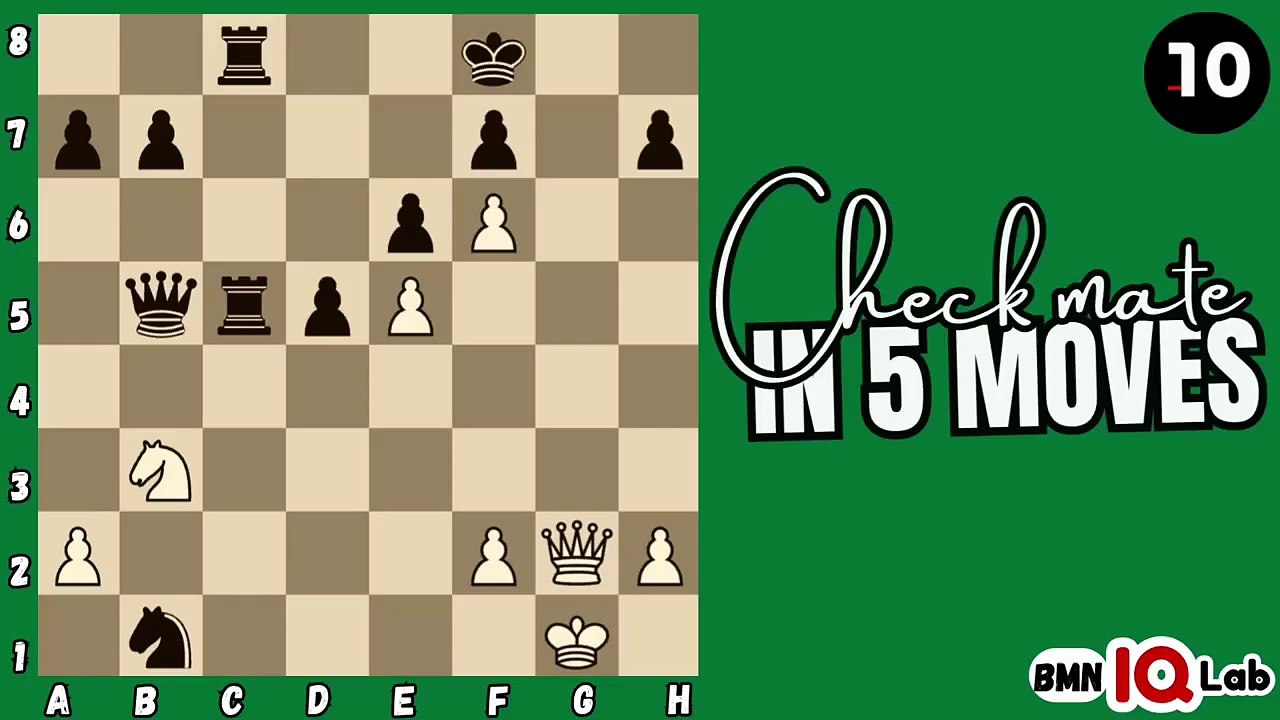 #ChessAttack ♟️⚔️ Can you checkmate in 5 moves? (Part 57) (White to play)♟️