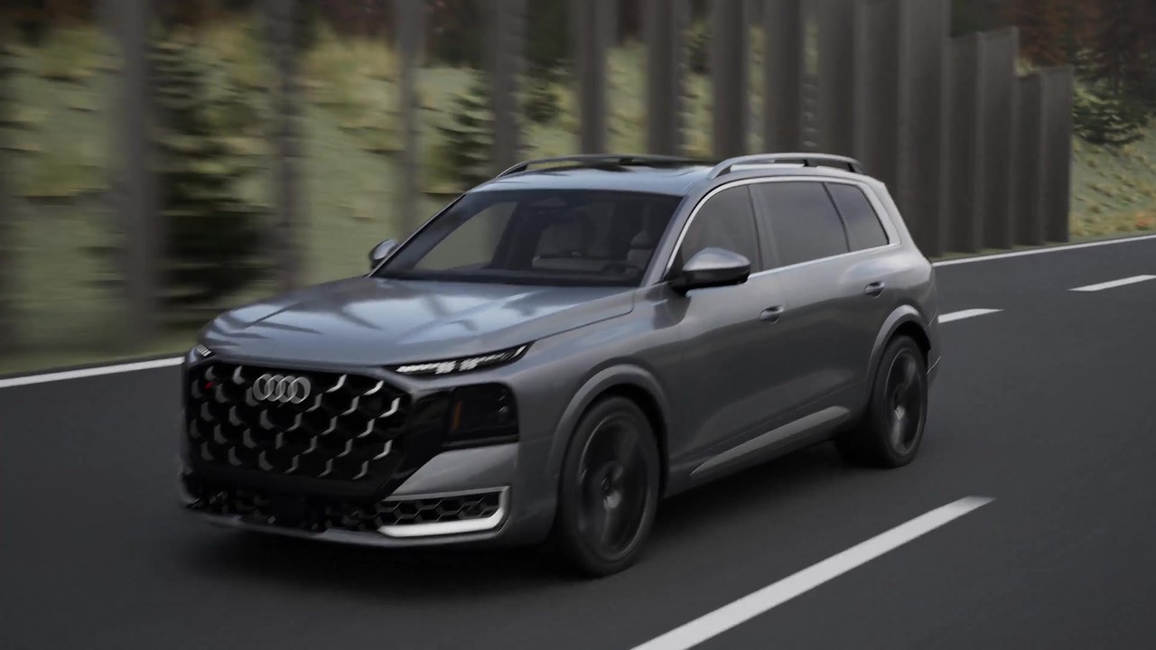 Audi SQ9 – Adaptive cruise assist plus with hands-free driving – Animation