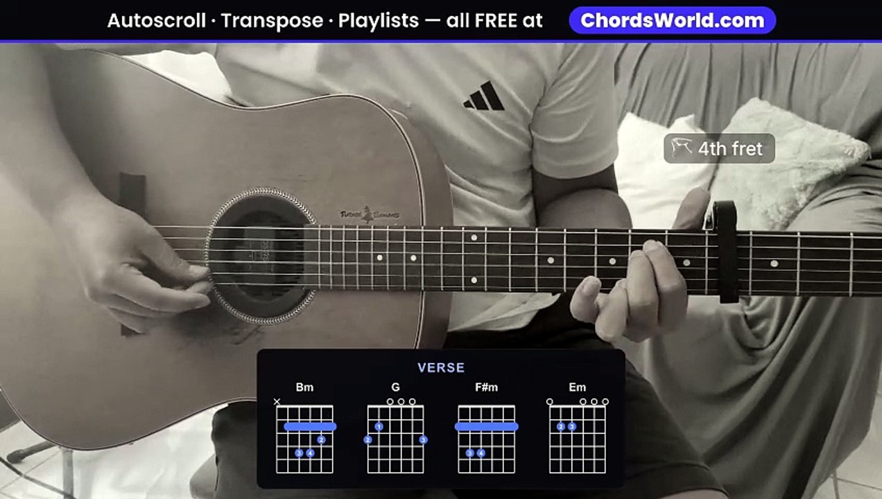 "big feelings" Guitar Chords/Tabs Playthrough by Ariana Grande