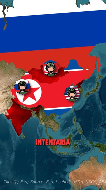 ¿Qué pasaría si Corea del Norte y China intercambiaran lugares?