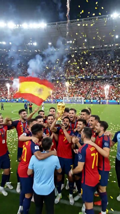 🏆 Spain's INSANE World Cup Celebration! 🇪🇸🔥 | AI Cinematic Football Animation
