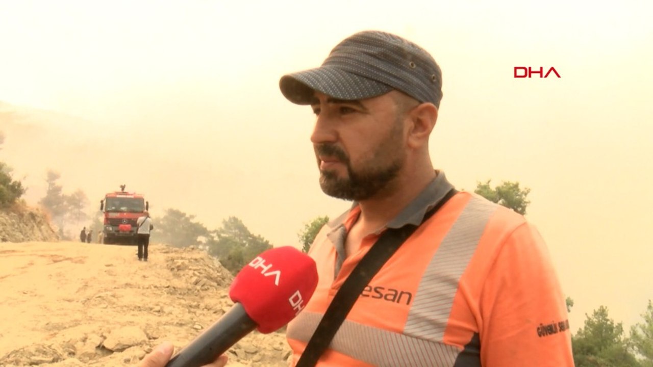Orman yangınında tahliye edilen mahalle sakinleri yaşananları anlattı