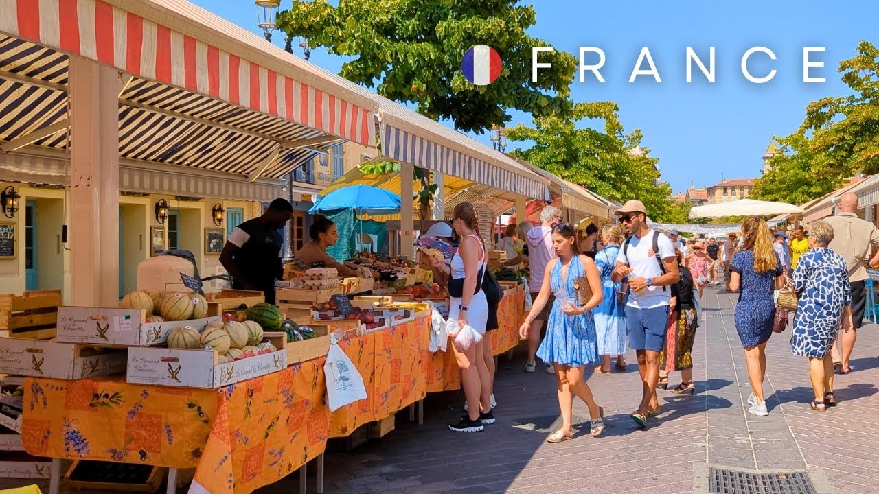 Sunny Morning Stroll Through NICE, France | FRENCH RIVIERA | Walking Tour of Europe