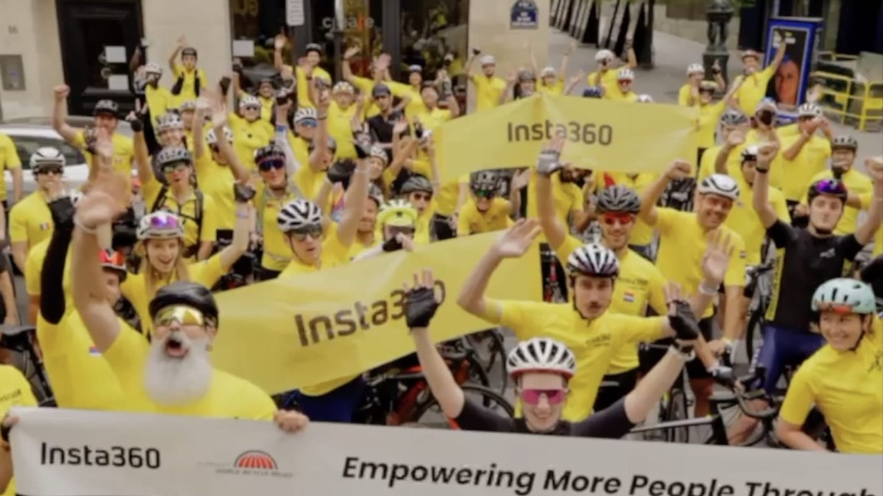 Cyclisme - Think Bold, Ride Bold : Insta360 a investi Paris avec 250 cyclistes