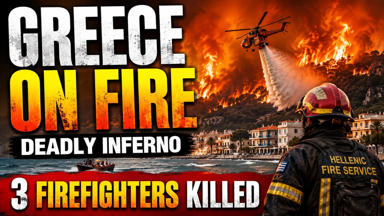 Greece Fires Today: Massive Wildfires Destroy Homes in Crete | Breaking News | World News