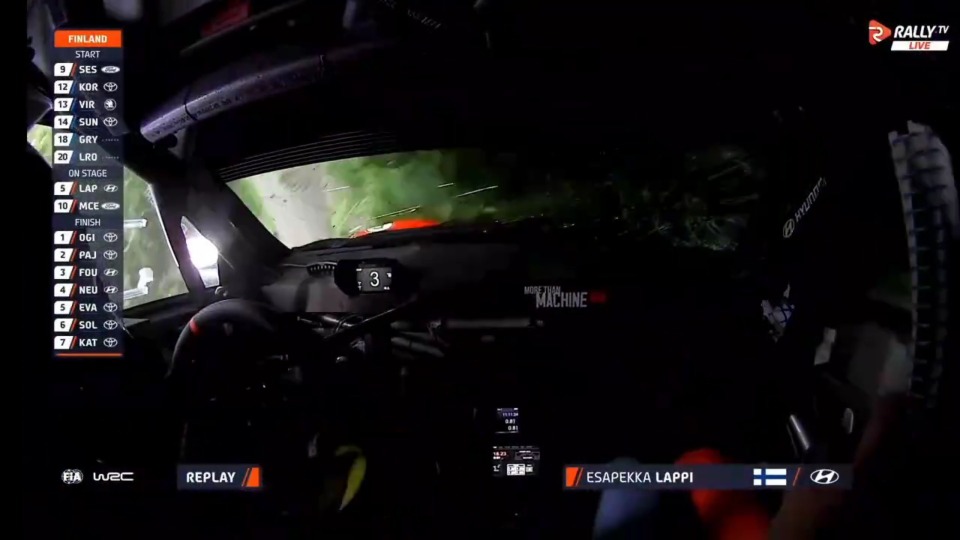 WRC Finland 2026 SS4 Lappi Big Crash Rolls