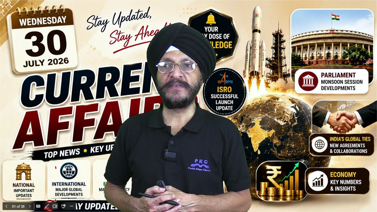30 July Current Affairs Quiz | Most Important MCQs | All Competitive Exams