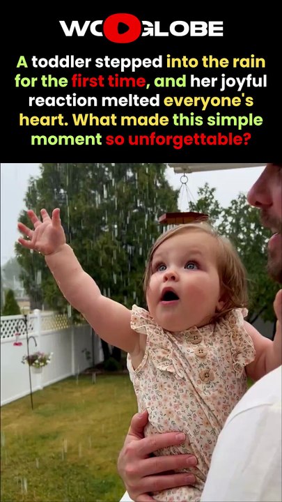 She Felt Rain for the First Time... Her Reaction Is Priceless