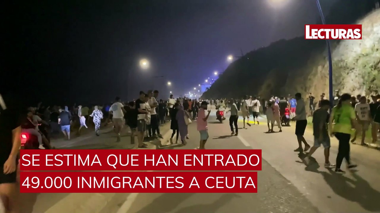 Crisis en la frontera: Las impactantes imágenes de miles de personas en Ceuta
