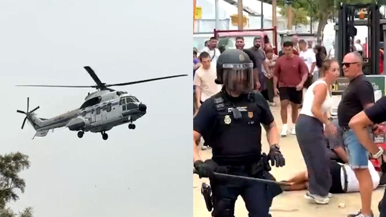 Sánchez llega a Ceuta entre gritos por "vender a España" y la Policía carga contra los manifestantes