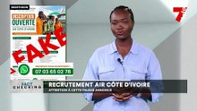 Le Fact-checking | recrutement Air Côte d'Ivoire : attention à cette fausse annonce