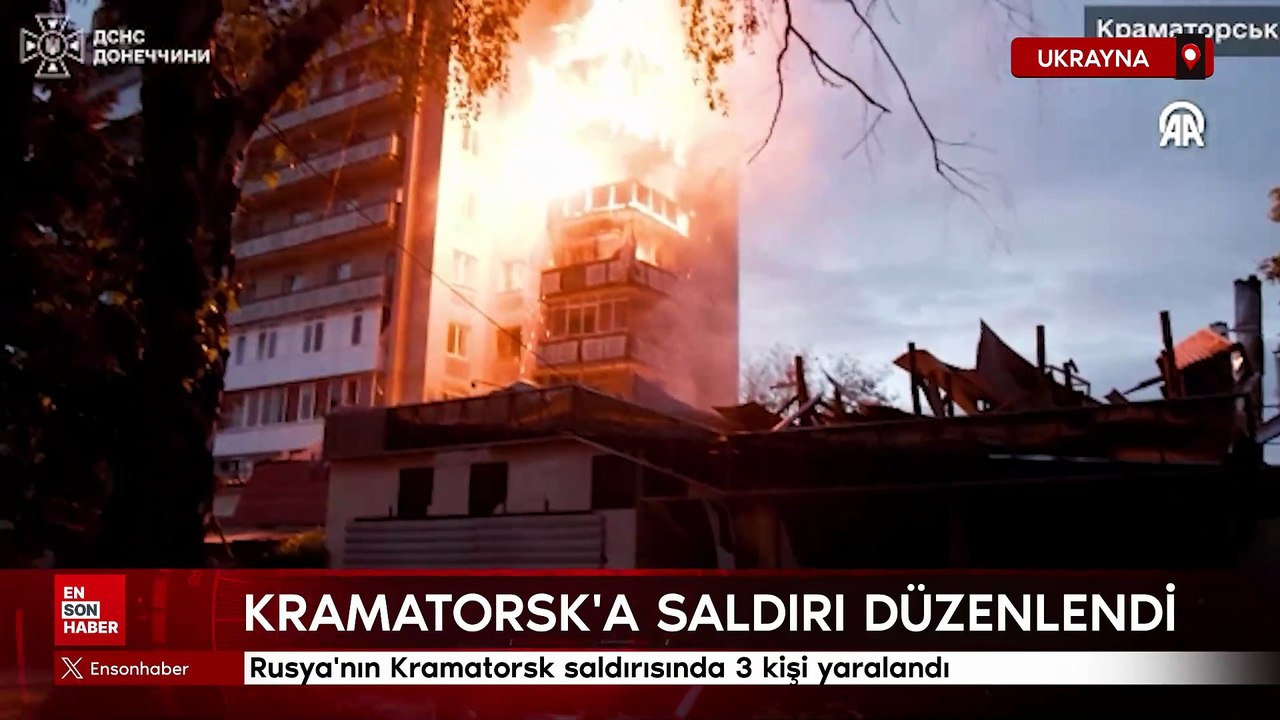 Rusya'nın Kramatorsk saldırısında 3 kişi yaralandı
