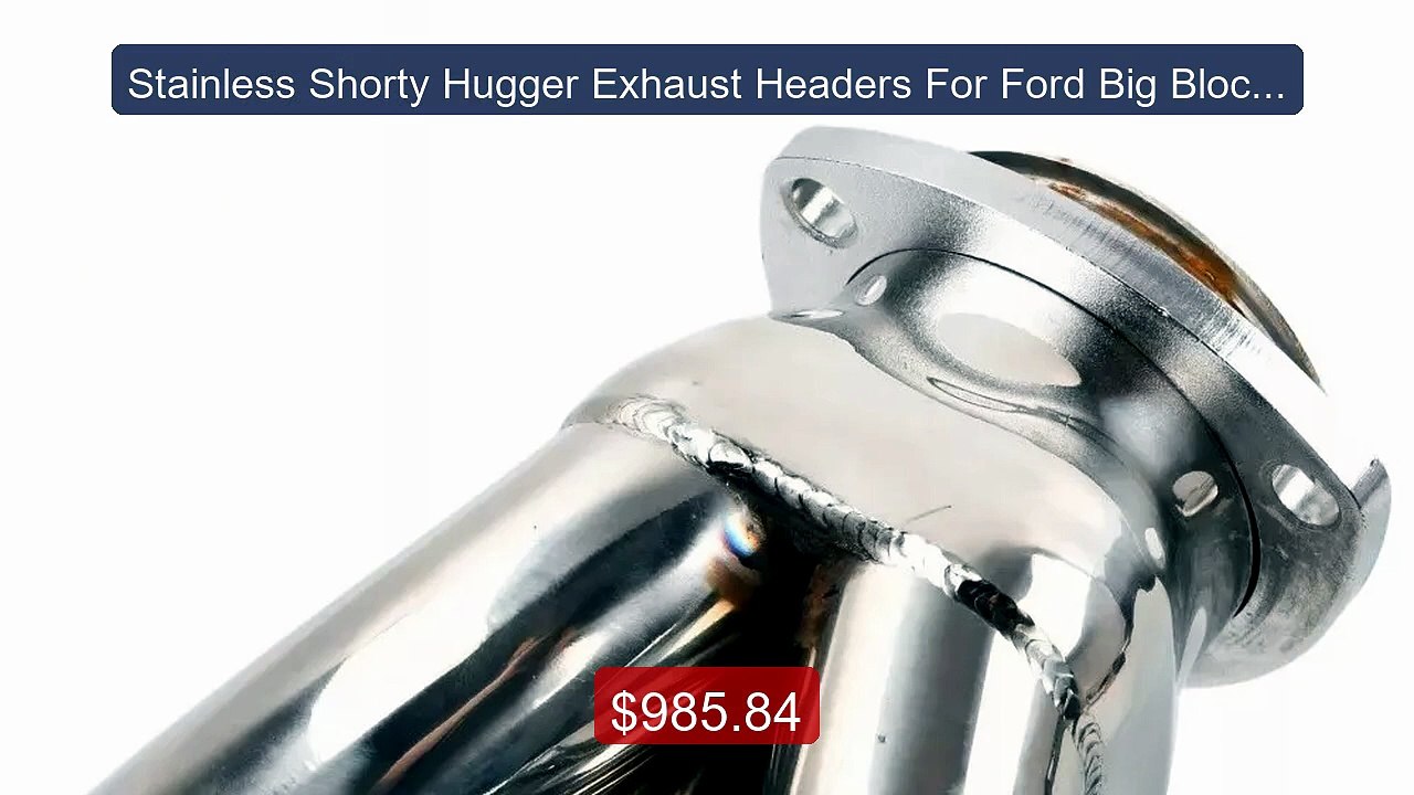 Stainless Shorty Hugger Exhaust Headers For For...