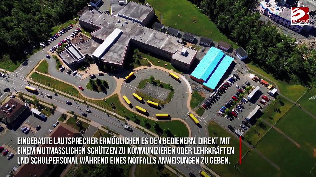 Mit Pfefferspray bewaffnete Drohnen nach militärischem Vorbild werden an US-Schulen gegen Amokschützen eingesetzt