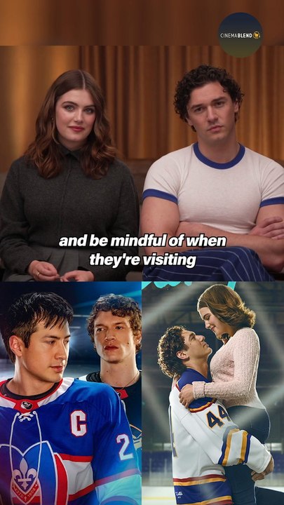 Off Campus Stars Belmont Cameli & Ella Bright on Hockey Romance