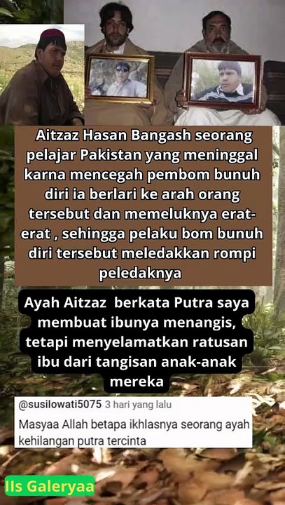 Masya Allah Al Fatihah untuk Aitzaz Hasan surga...