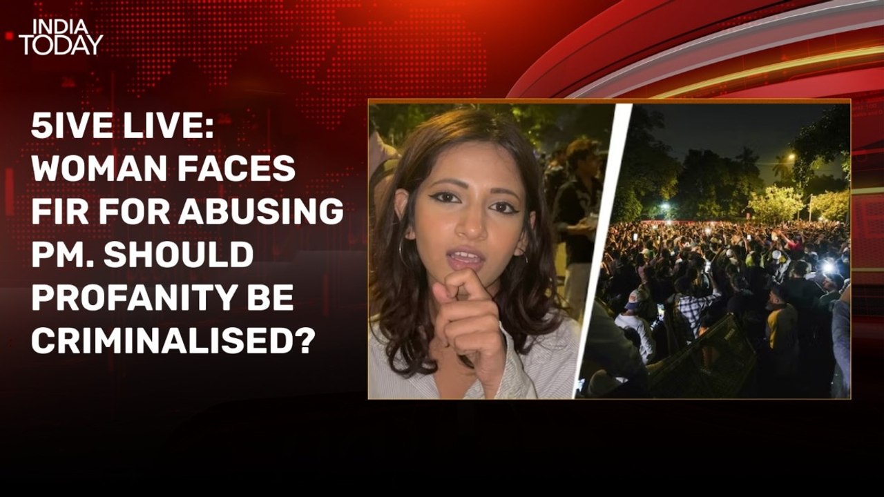 5ive Live: FIR against woman for abusing PM. Should profanity be criminalised?