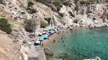 Βρουλίδια - Η νοτιότερη παραλία της Χίου με τα τυρκουάζ νερά και τα κατάλευκα βράχια