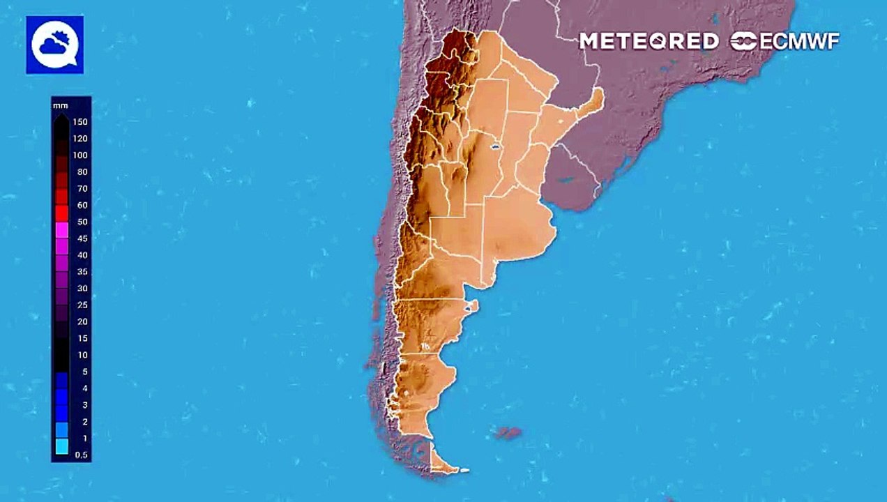 Alertas y tiempo severo en Argentina