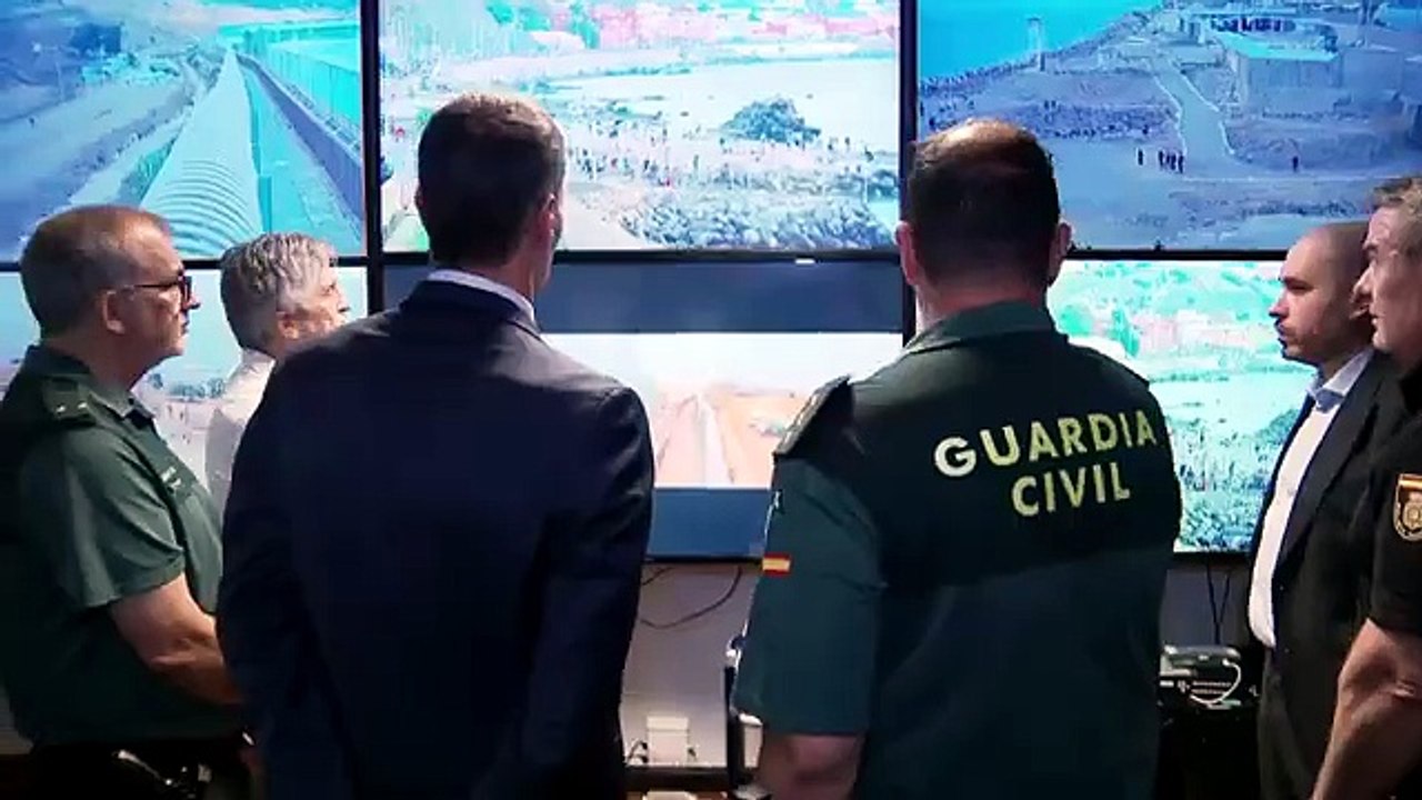 Pedro Sánchez asiste a la reunión de coordinación en Ceuta