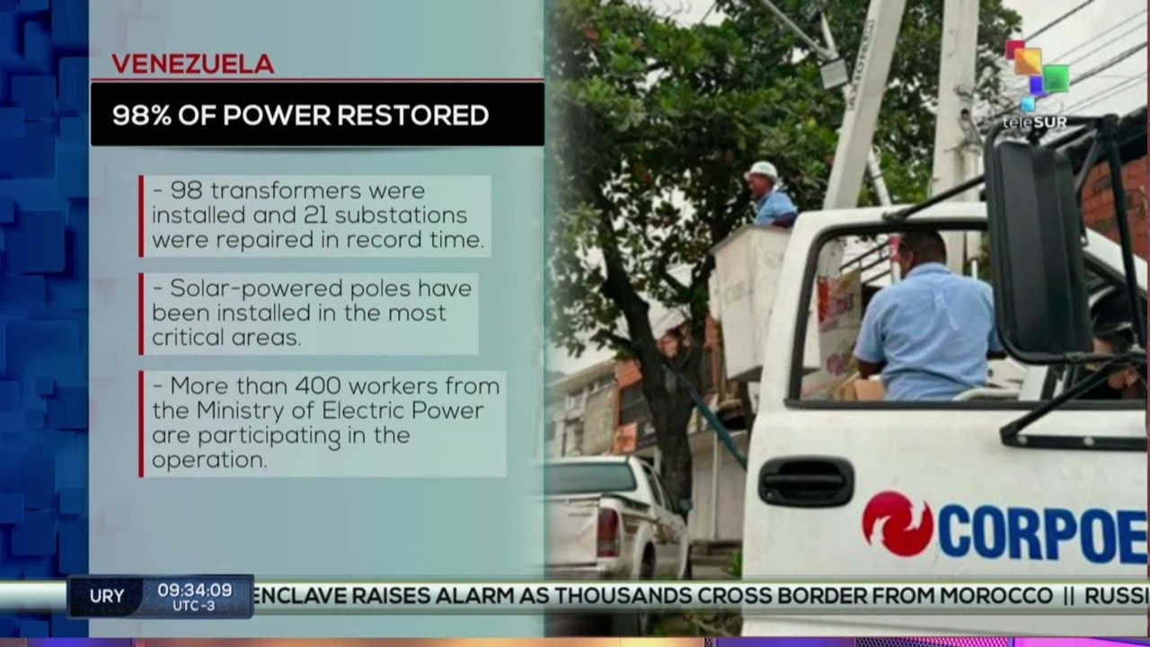 Venezuela | 98% of power restored