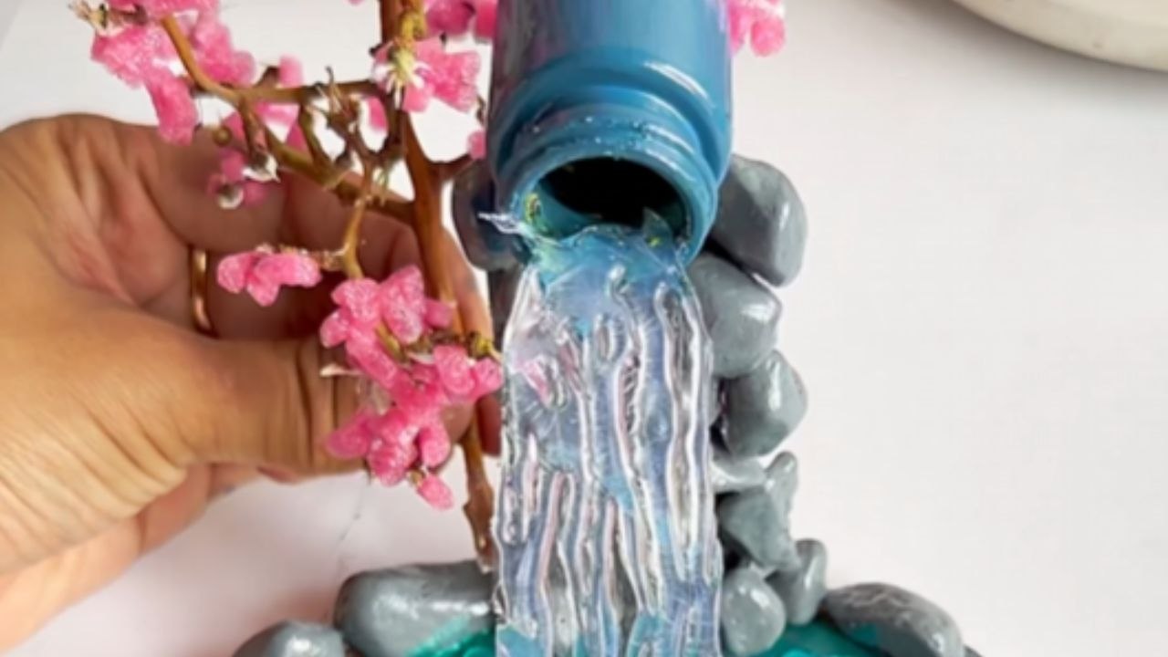 Mini Fountain Build Comes Together With A Duck And A Tree
