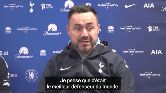 Tottenham - De Zerbi : "Baresi était le meilleur défenseur du monde"