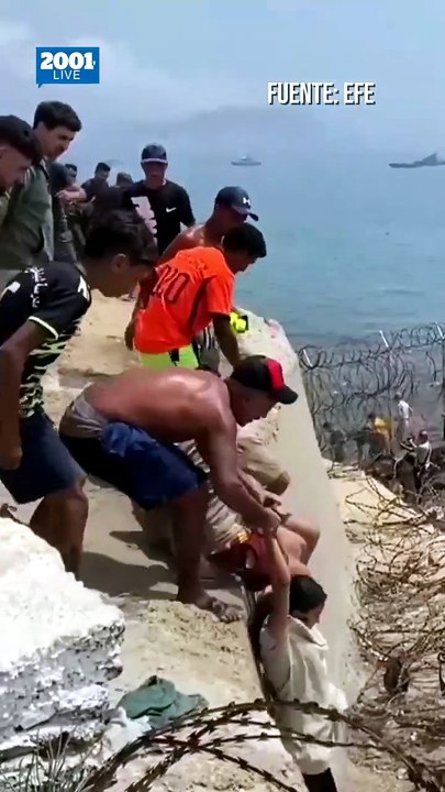 España toma medidas de seguridad ante ola migratoria en las costas de Ceuta