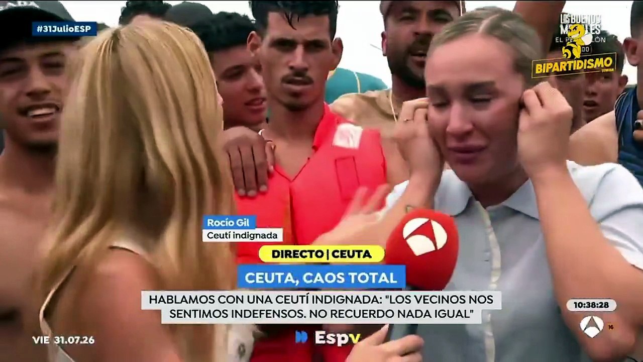 Ceuta: Le témoignage bouleversant d'une Espagnole en larmes à la télévision