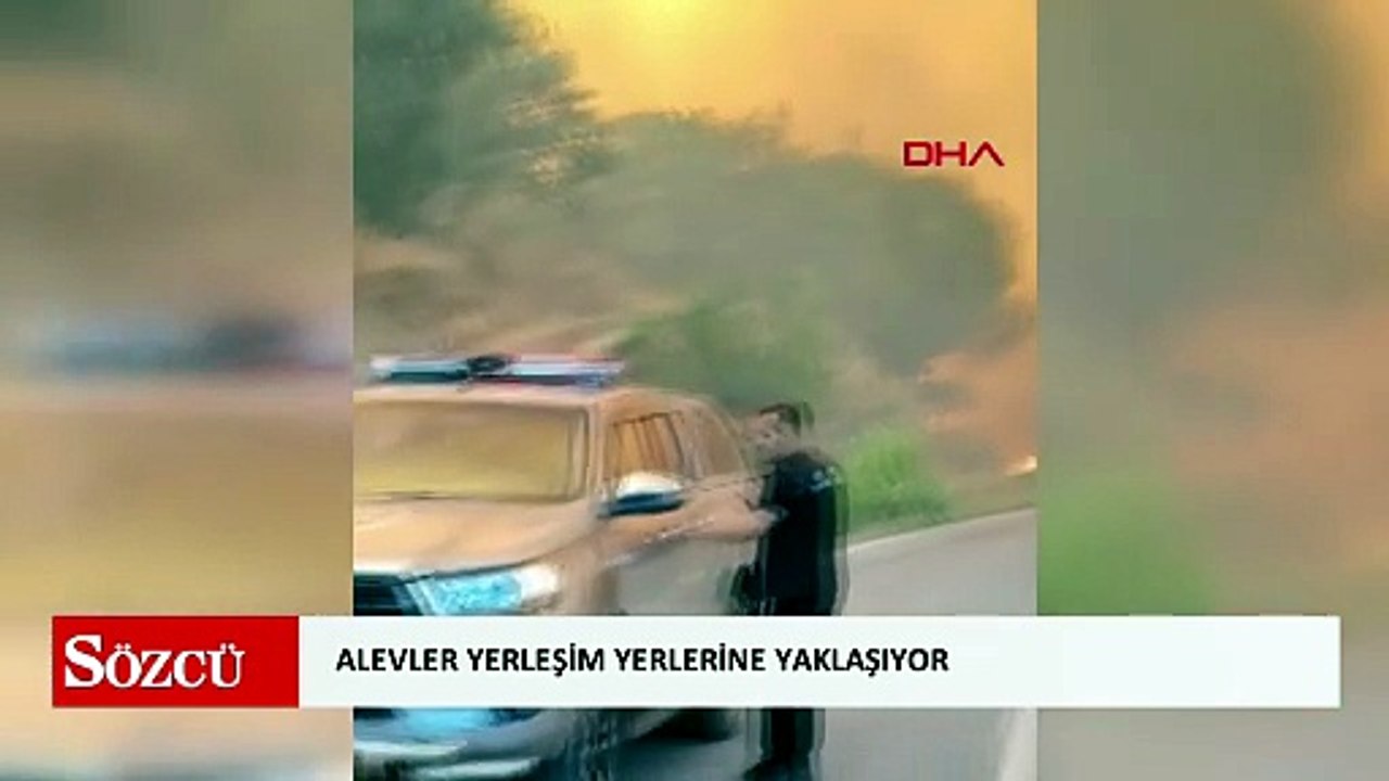 Balıkesir Susurluk'taki orman yangınında alevler yerleşim yerlerine yaklaşıyor