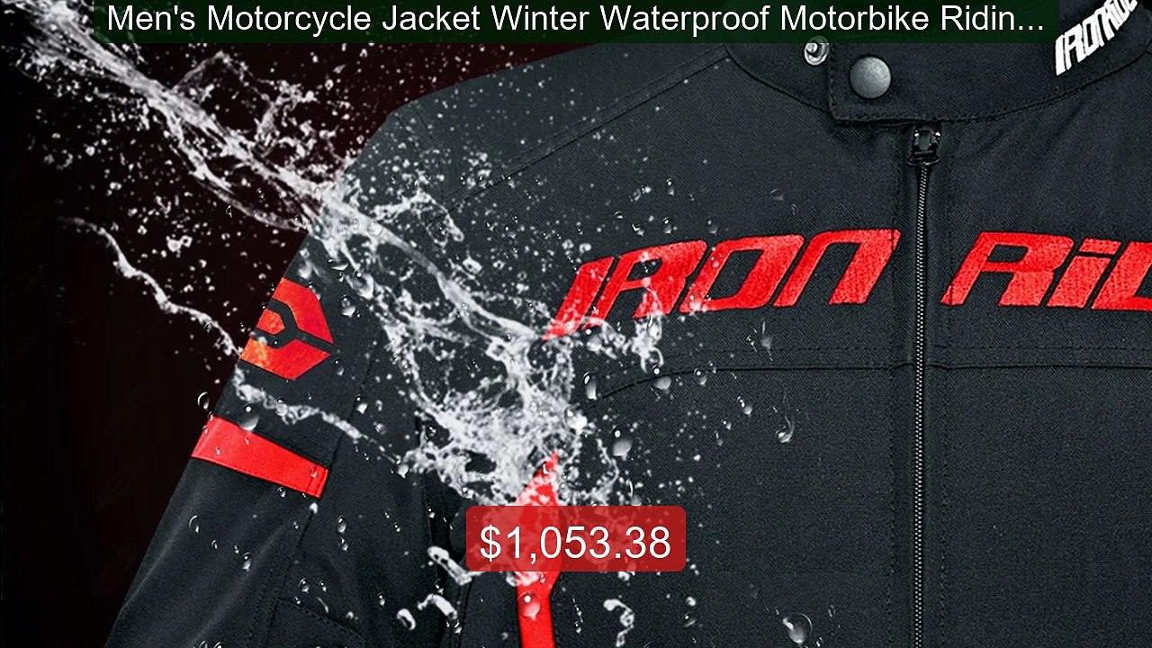 Men's Motorcycle Jacket Winter Waterproof Motor...