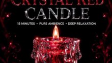 15 Minute Crystal Red Candle 🔴 | AMOLED Black Screen | Relaxing Candle Flame | Sleep, Meditation & Ambience 4K