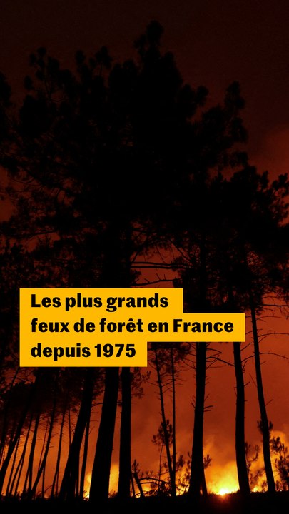 Quels sont les plus grands feux de forêt en France depuis 1975 ?