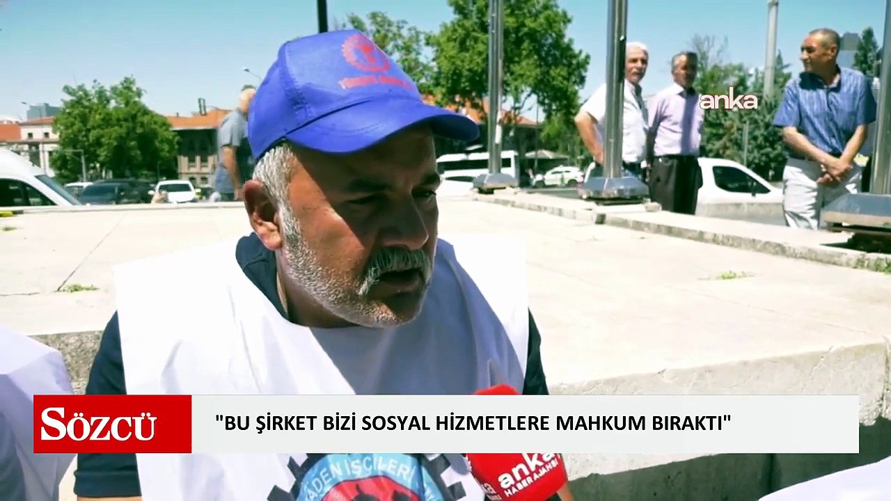 Doruk Madencilik işçileri, Ulus Meydanı'nda eylemlerini sürdürüyor: "Bu şirket bizi sosyal hizmetlere mahkum bıraktı"