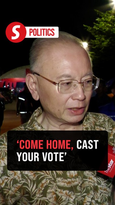 Negri polls: Come home to vote and reconnect, urges Dr Wee