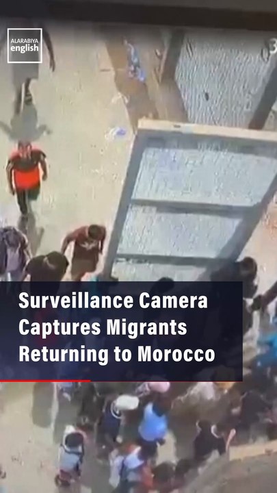 Border Surveillance Camera Captures Migrants Returning to Morocco