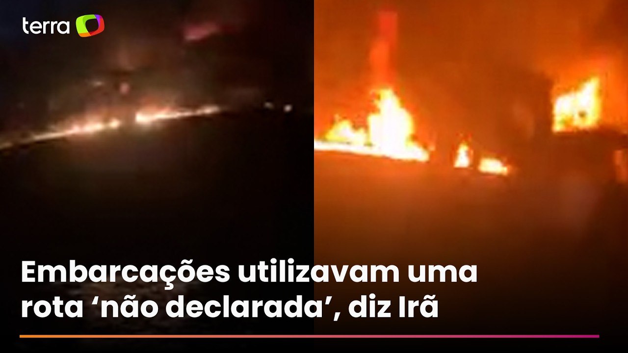 Irã divulga vídeo de petroleiros em chamas após ataques em Ormuz