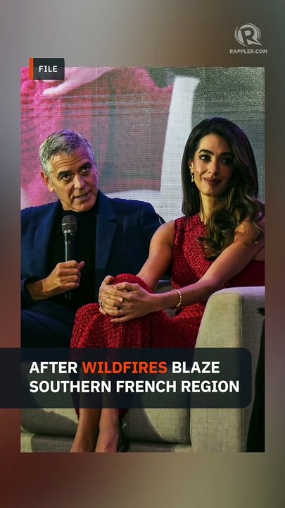George and Amal Clooney flee luxury French home due to wildfires