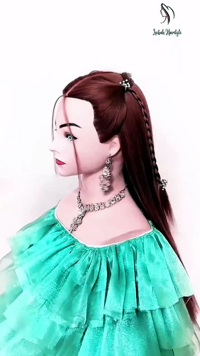 Front hairstyle for wedding #hairstyling #hairtutorial #easyhairstyles #hairstyles #hairstyle
