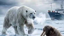 A Titan Polar Bear Just Challenged a Monster Walrus on Breaking Ice