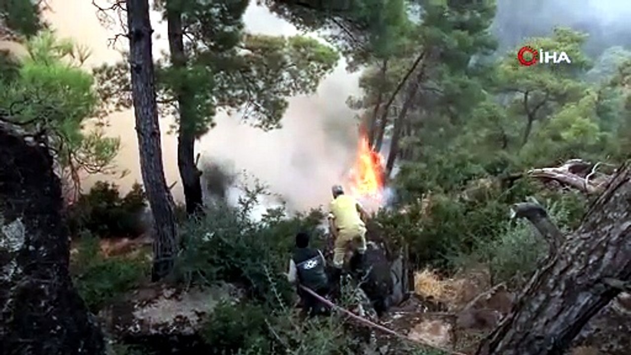 Aydın Çine’de alevlere karşı omuz omuza mücadele