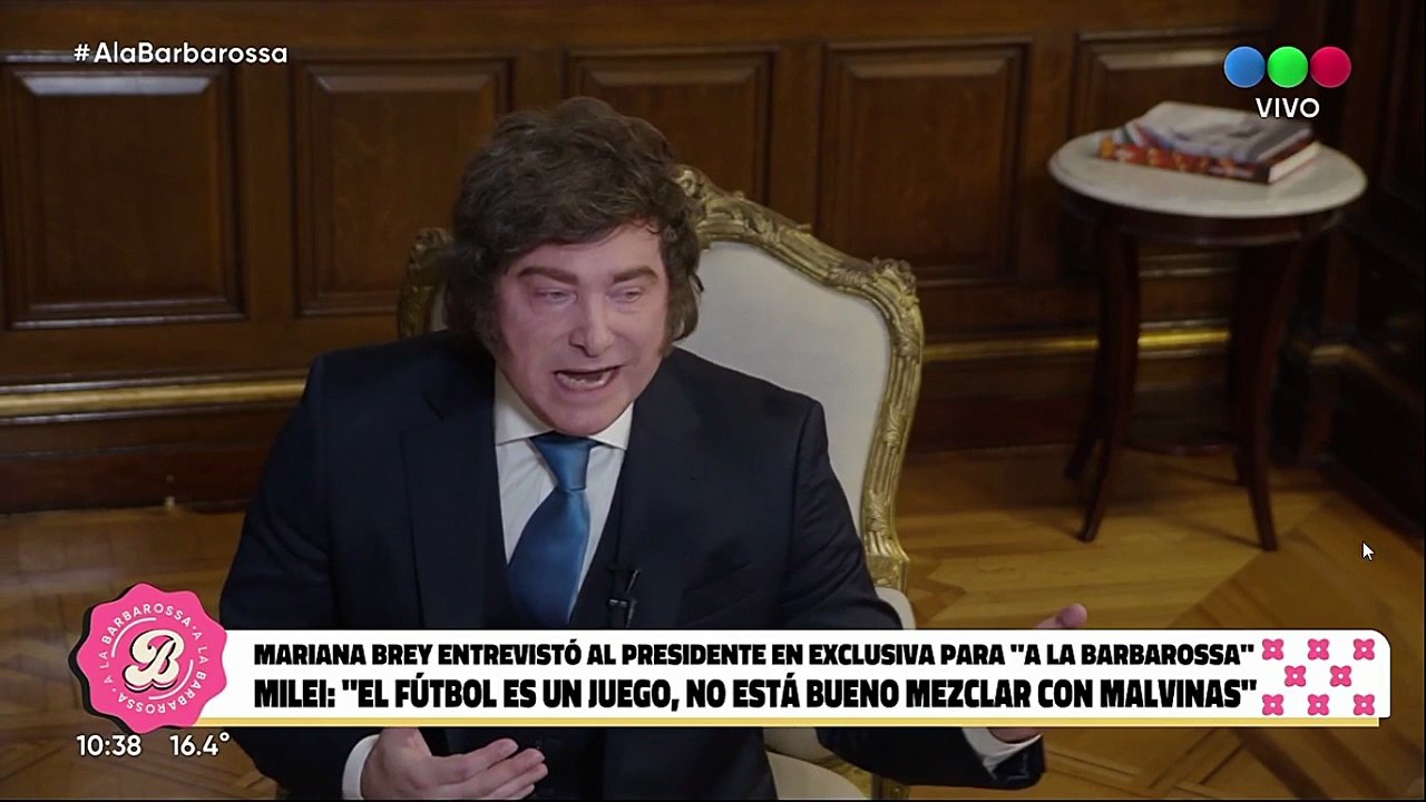 Javier Milei: “El gol de Maradona a los ingleses... como resultado de ese gol no nos devolvieron las Malvinas”