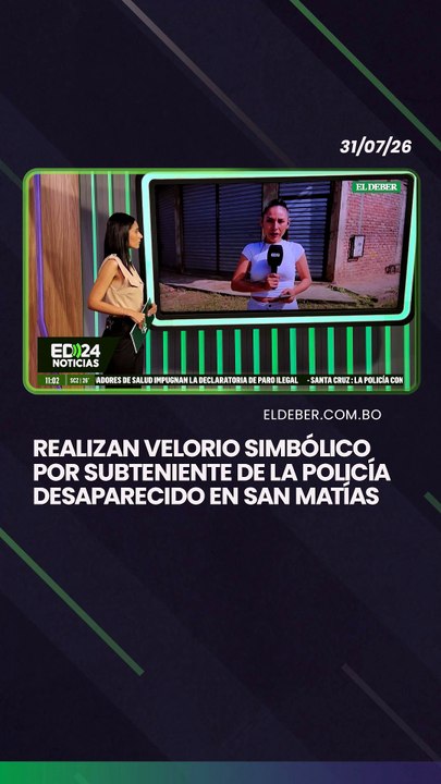 Realizan velorio simbólico por subteniente de la Policía desaparecido en San Matías